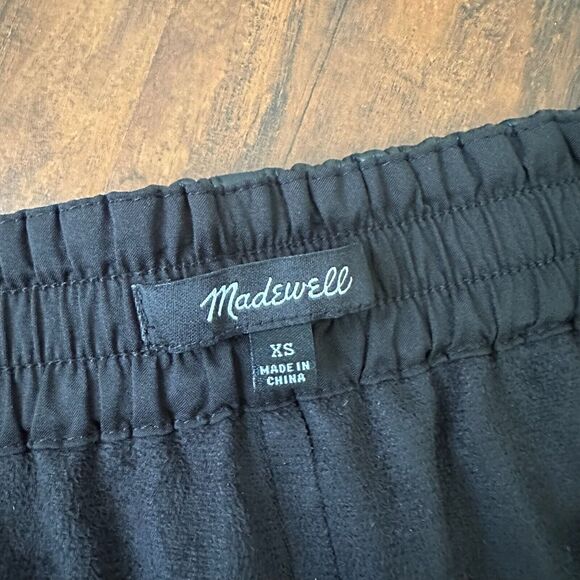 MADEWELL Vegan Leather Track Trousers High Rise in Black - Picture 10 of 16